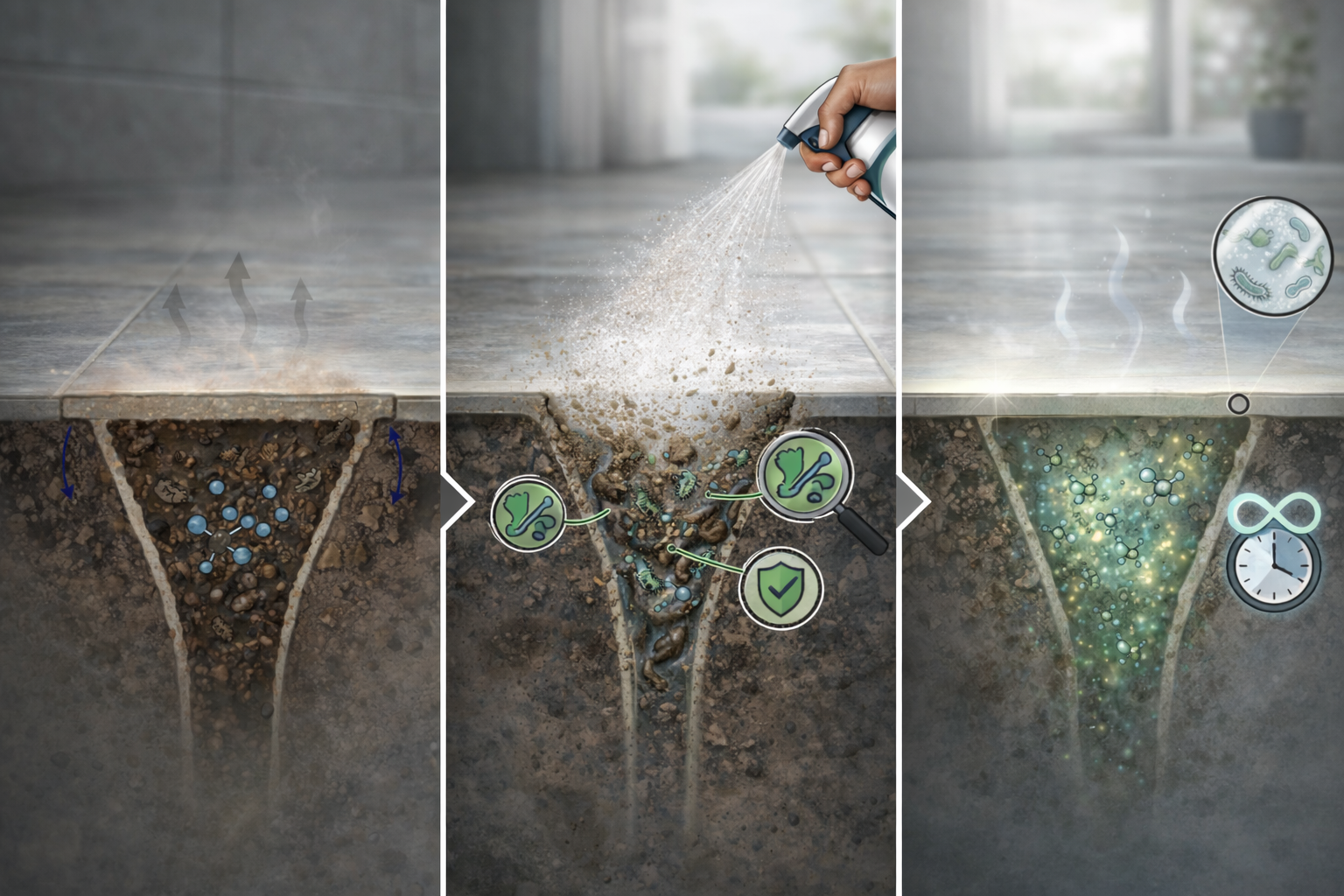 Stages of Odour Removal