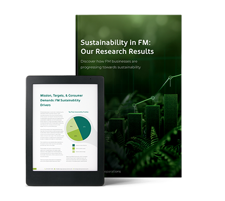 Sustainability in FM Report Mock up Sustainability in FM Report Mock up
